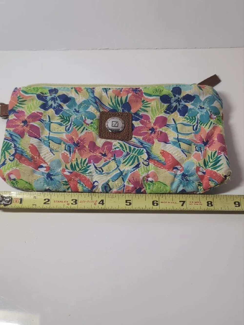 Stone Mountain Tropical Floral Quilted Wristlet - Multi-Color
